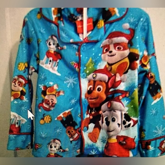 Nickelodeon PAW PATROL Size 2T Pajamas 2 Pc. NEW Winter Snow Pattern - Picture 2 of 3